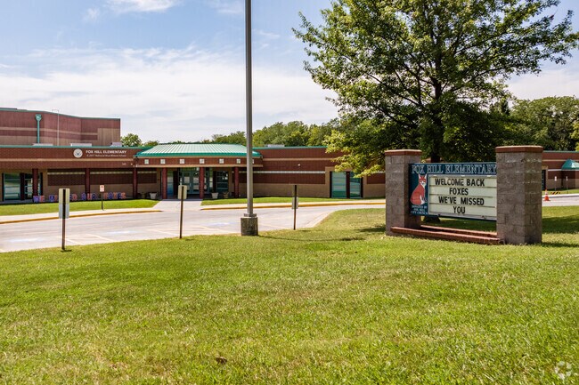 Fox Hill Elementary School is a highly rated shool in the New Mark neighborhood.