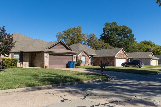 Three-bedroom ranch-style homes with attached garages are common in Dunbar.