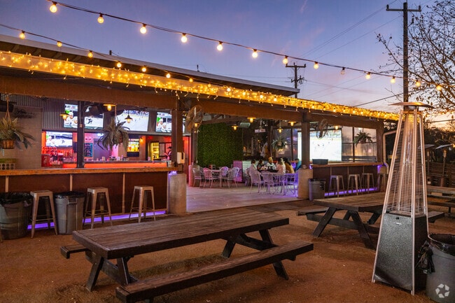 The Block in East Campus offers great drinks and food trucks in the neighborhood.