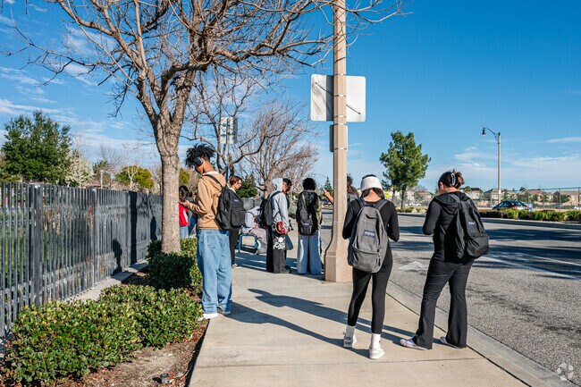 Summit Heights offers many bus stops near Summit High School for locals and students to use.