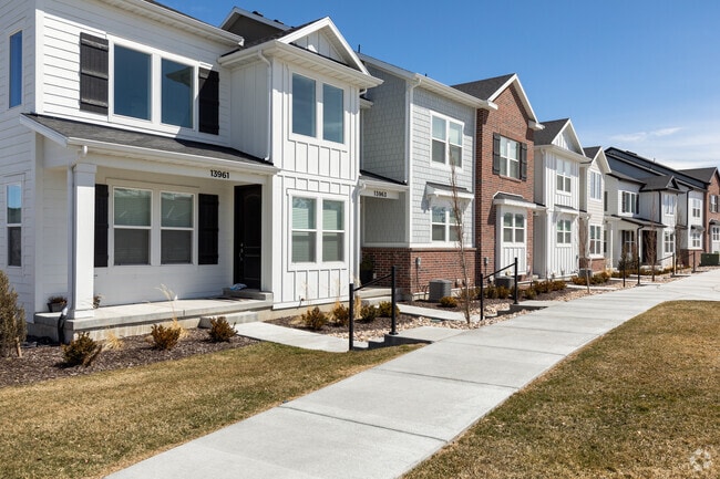 Townhomes are found in the Herriman neighborhood.
