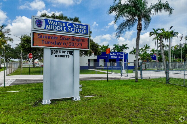 Walter C. Young Middle School promotes engagement from the Pembroke Lakes Community.