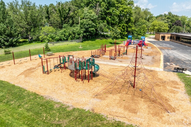Several playground areas are fun for students of all ages.