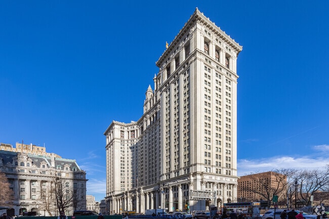 Office buildings dominate the skyline in Civic Center.