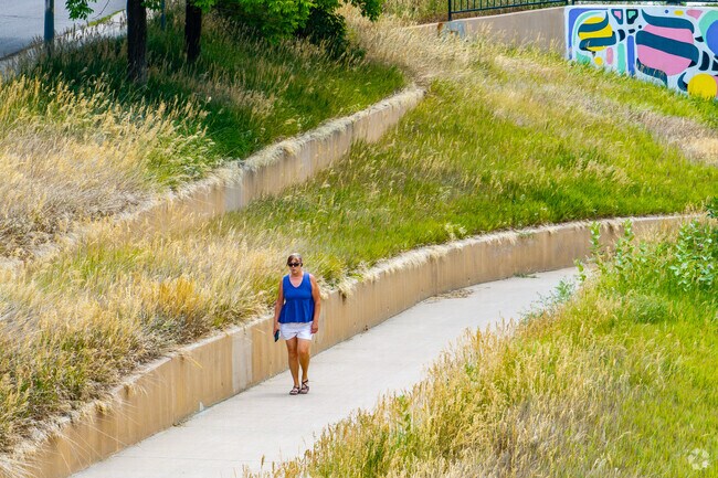 Take a long walk along the trails that run through James A. Bible Park in Denver.