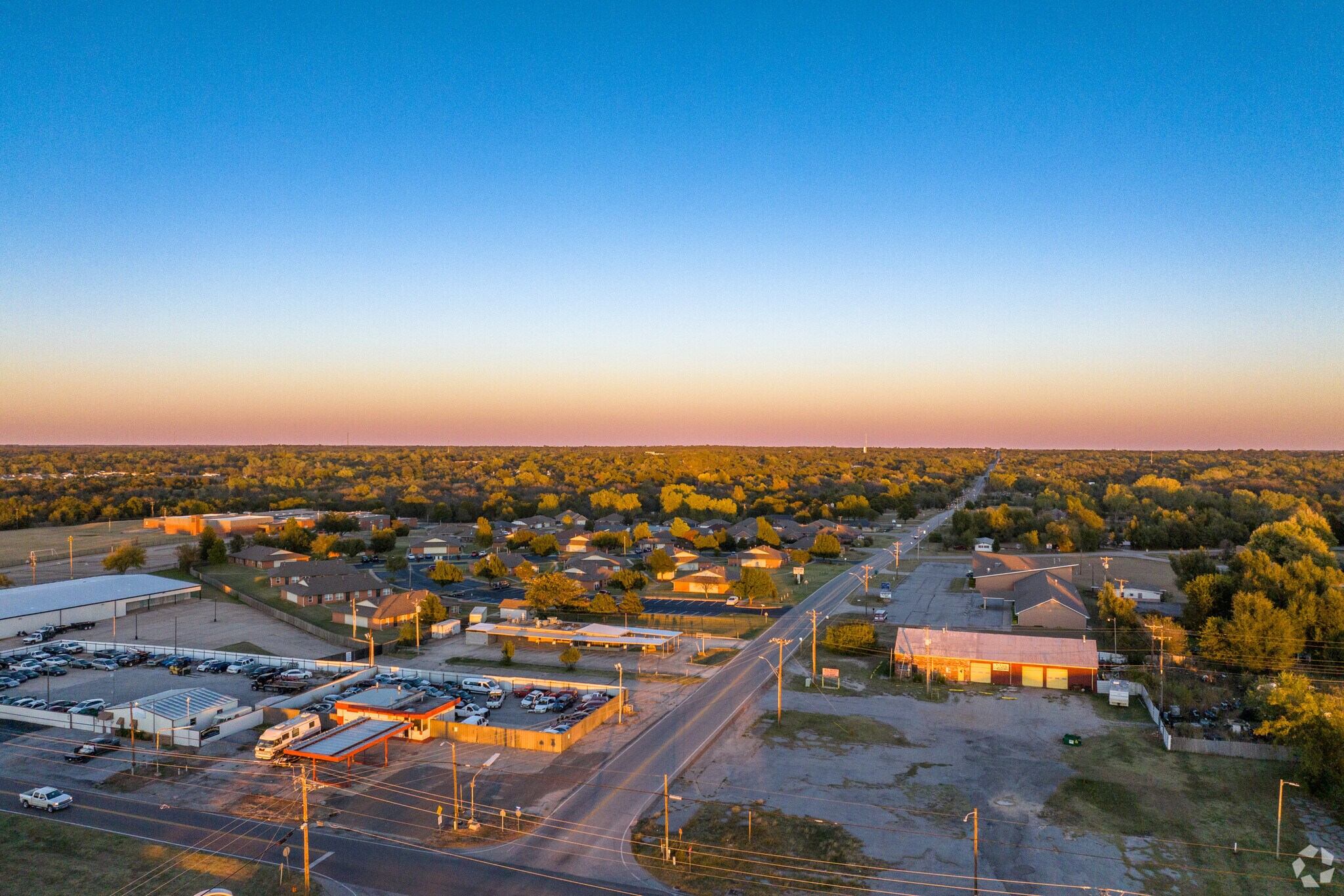 Enjoy a beautiful sunset in Spencer.