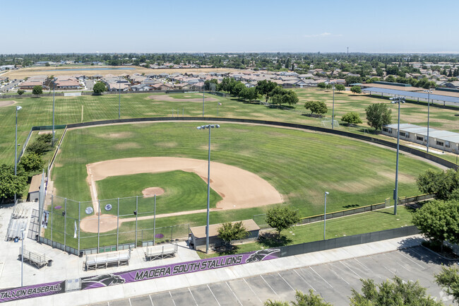 The baseball field at Duane E Furman High School in Madera.
