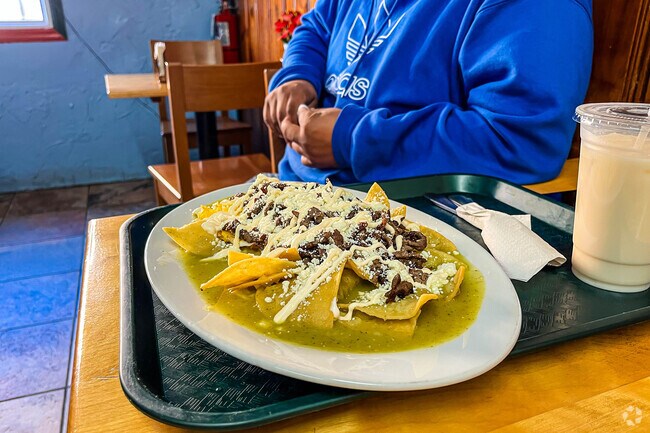 the Mexican Breakfast meal is quite good at the El Angel Mexican Taqueria in East Trenton, NJ.