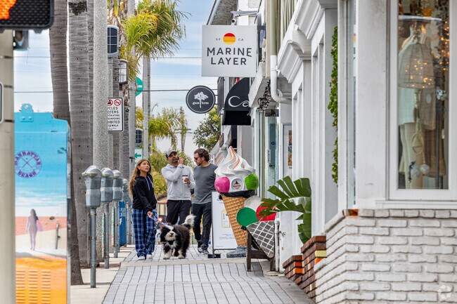 Manhattan Beach is a prime spot for boutique clothing shops such as Marine Layer.
