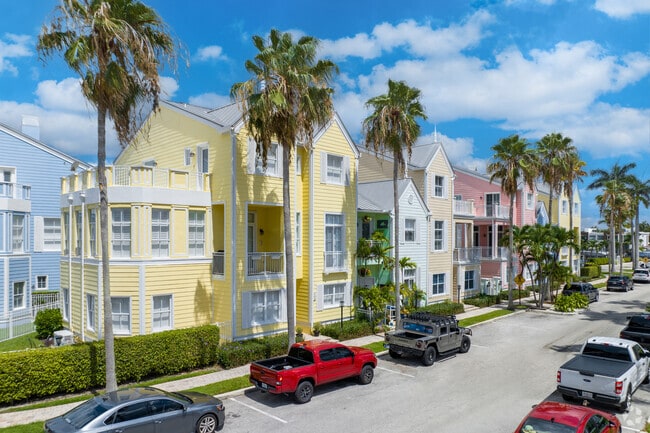 Beautiful pastel key west style townhomes in Lighthouse Point.