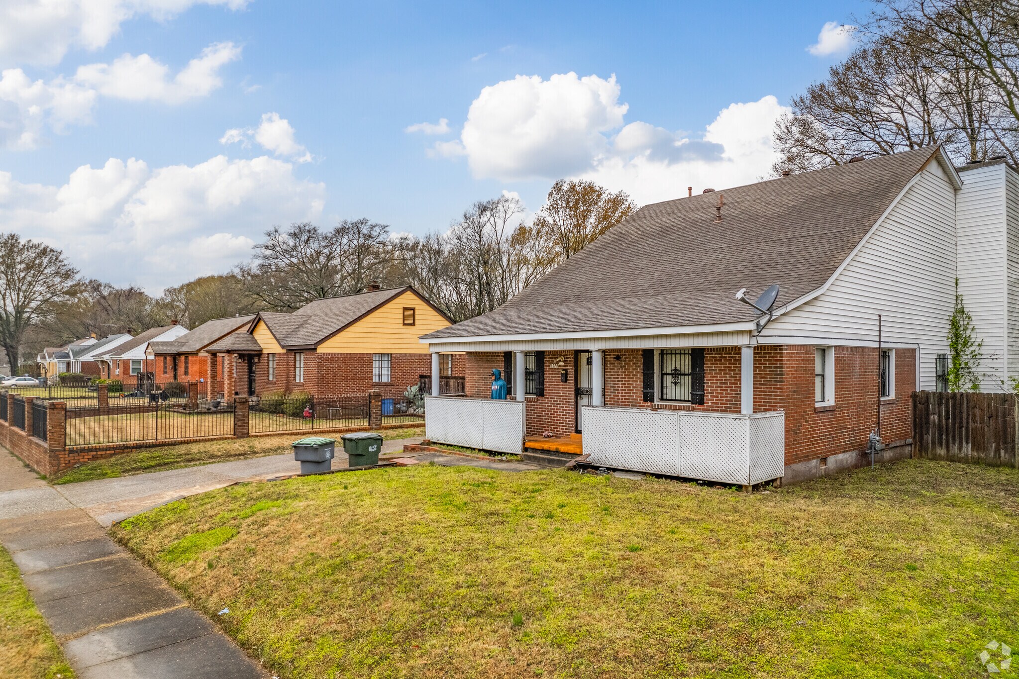 Most Douglass homes are single family Bungalows.