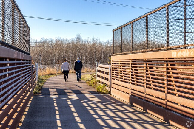 The DWP trail overlooks the Morgan Park neighborhood and offers spectacular views.