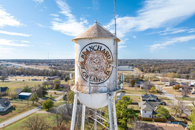 The original Blanchard elevated water tower was constructed in 1926.