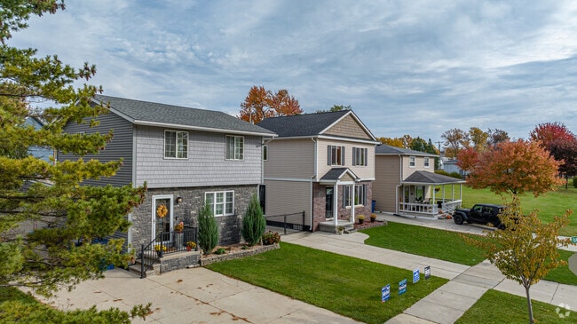 There are beautiful and affordable homes a few blocks away from the water in Gibraltar.