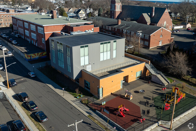 St. Ann Campus - Catholic Academy of Bridgeport has a play area for kids.