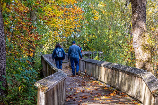Taking a stroll next to nature is easy for residents of The Seasons neighborhood.