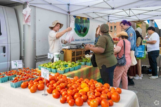 Located near Pembroke Point the Champaign Farmers Market has great vegetables for the community.
