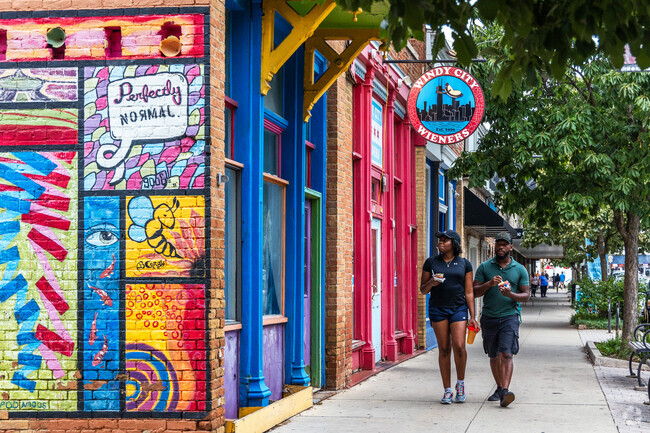 Broadway-Fell Corridor is full of vibrant murals along downtown Normal.
