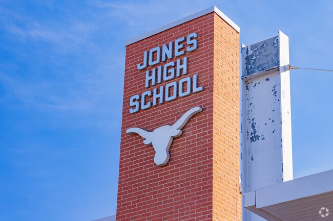 Here is the sign of Jones High School