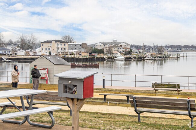 Memorial Park in Neptune City has bocce ball courts, a playground and water access.