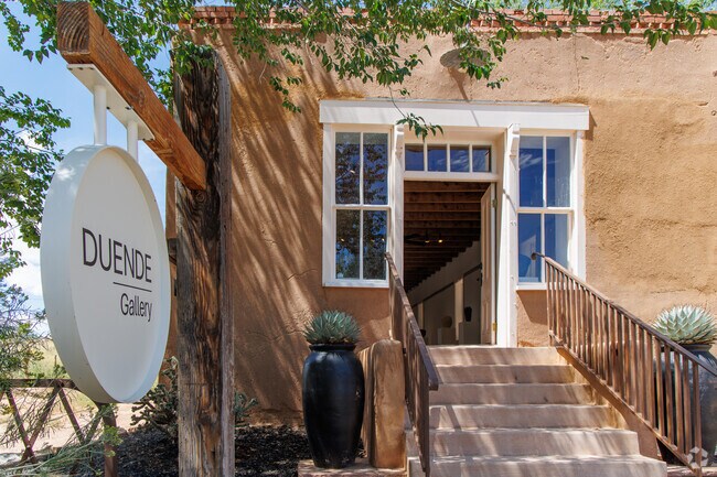 Duende Gallery sits within one of the oldest buildings in Galisteo, a 1800's Dance Hall.