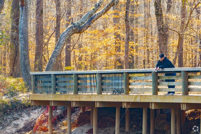 There is fishing and kayaking opportunities along the Catawba River bordering Betty G. Ross Park in Lincolnton.