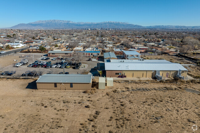 Mountain views at Mark Armijo Academy.
