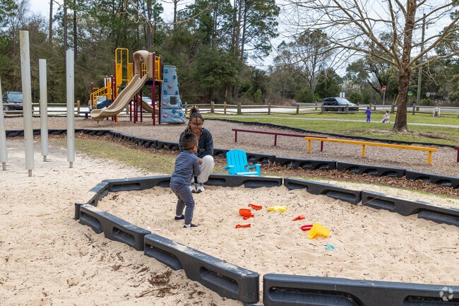 Kids enjoy shaded playgrounds at Beulah Community Park.