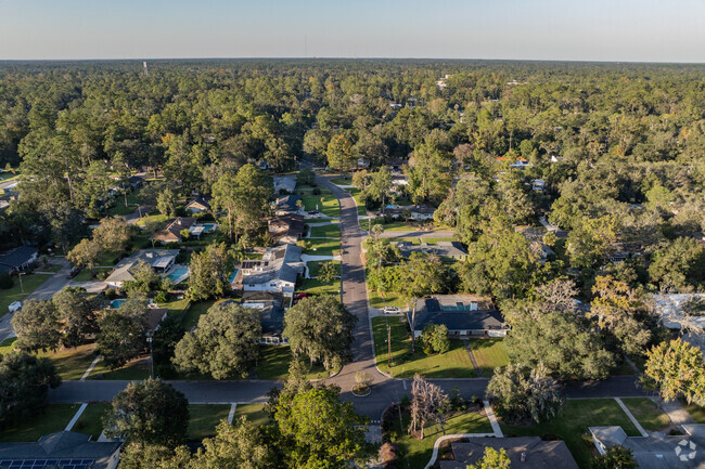 An aerial view of Oakview highlights the beauty of nature like never before.