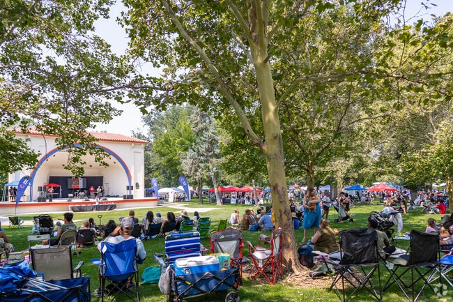 Crowds listen to the spirited vibes at the Boise Soul Food Festival.