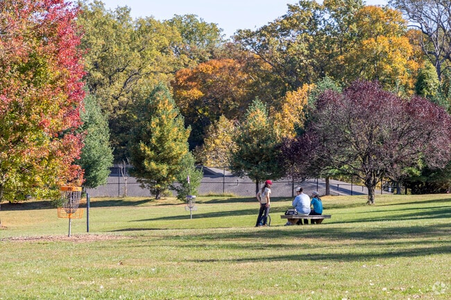 Towanda-Grantley residents can try their hand a disc golf at Druid Hill Park.