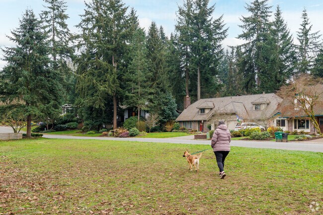 Wildwood Park is a popular spot for Mercer Island Estates residents to bring their pets.