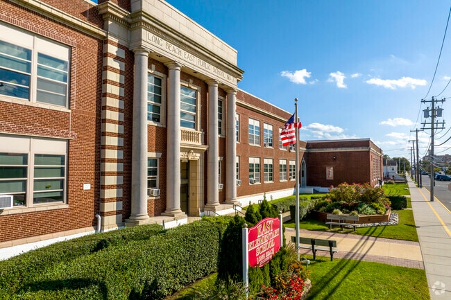 East Elementary School in Long Beach has 307 students in grades K-5 with a ratio of 9 to 1.
