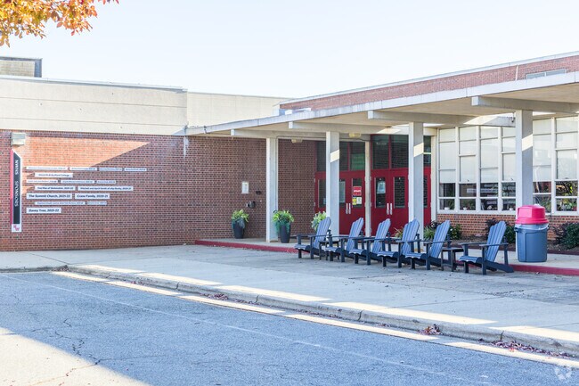Teens often file into Northwest Guilford High School before the morning bell.