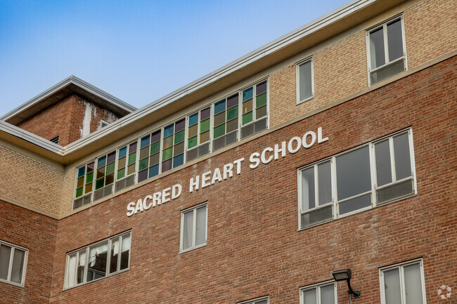 Sacred Heart Elementary School in Weymouth is adorned with beautiful stained glass.