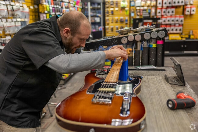 Guitar Center near North Braintree offers repairs and instruments for musicians.