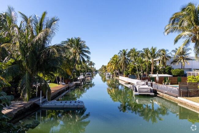 Biscayne Point has a beautiful canal that runs through the center of the neighborhood.