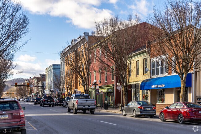 Many of the businesses in Lock Haven are located along Main Street.