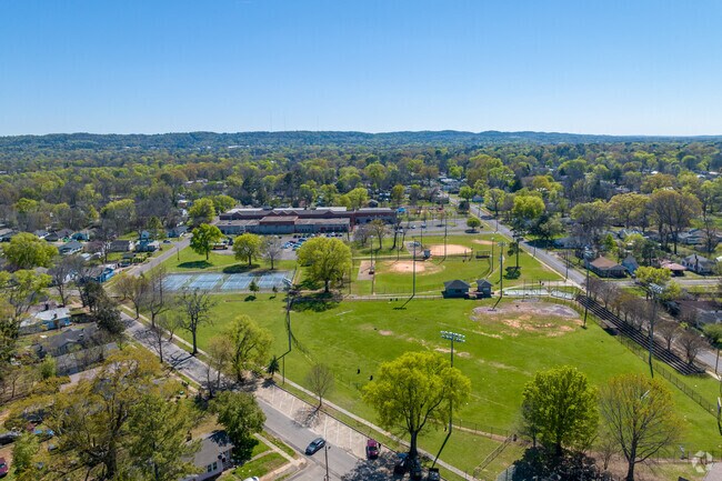 Swing for the fence at Central Park near Belview Heights.