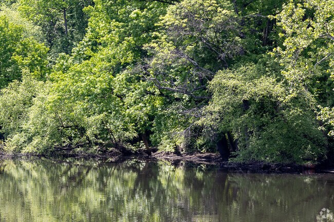 Nature makes it's presence known in Fairfield by the Passaic River.