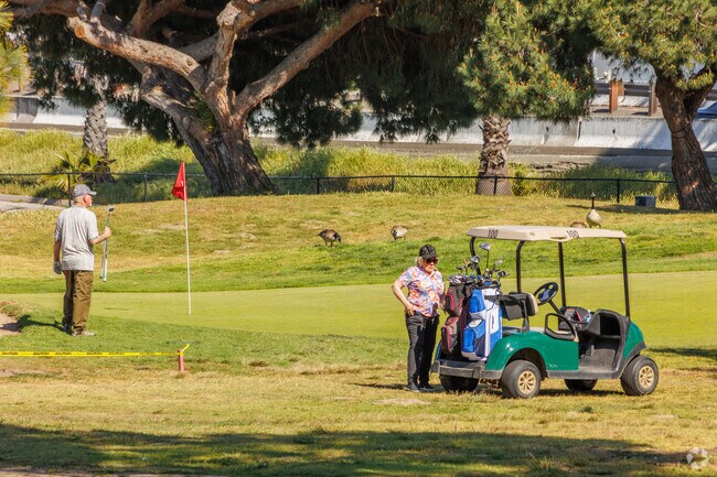 The picturesque Bixby Village Golf Club is located within the University Park Estates neighborhood.