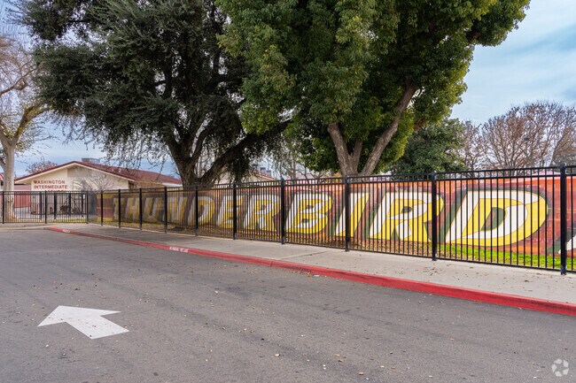 The thunderbird is the Washington Intermediate School mascot.