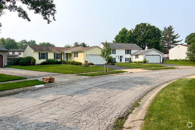 The streets are lined with single-family homes in Brookside Village.
