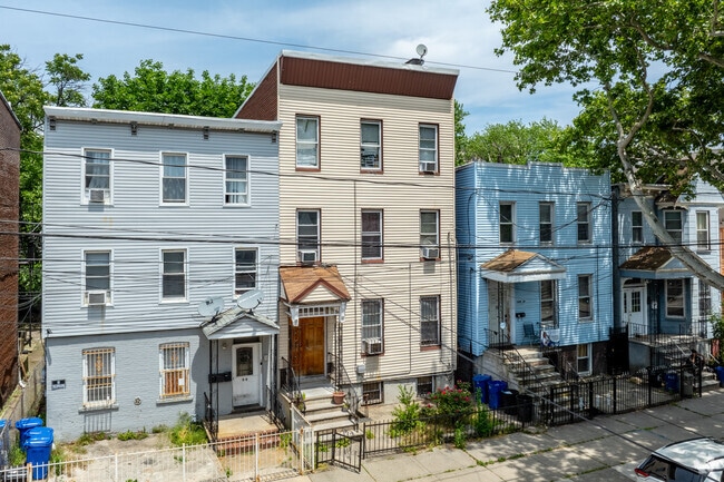 Renovated rows of homes are a common sight in McGinley Square, Jersey City.