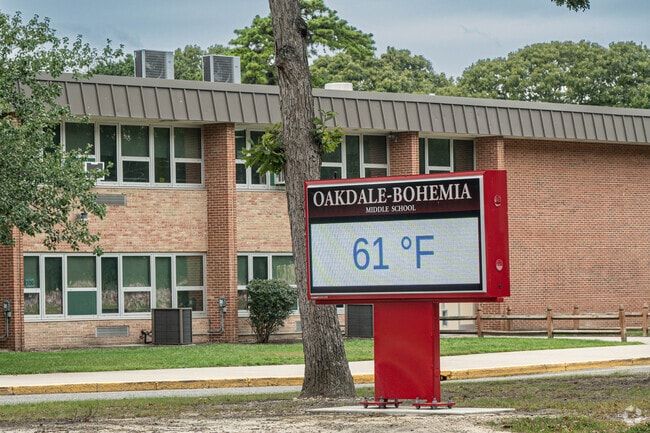 The marquee at the school show important updates and news.