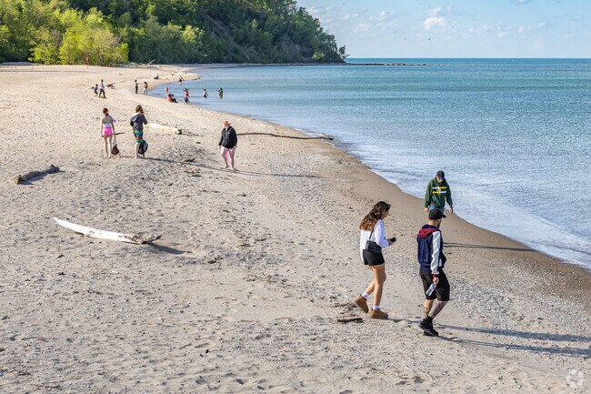 There are miles of beautiful beaches in South Milwaukee.