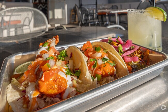 Tacos and tequila hit just right on the patio at Taco Santo in Broadway Central Corridor.