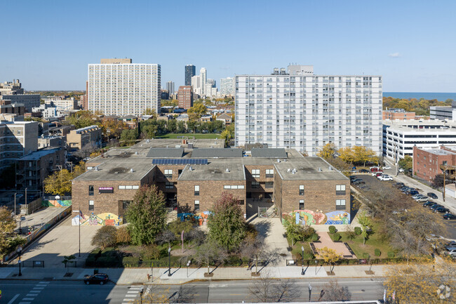 Uplift Community High School is nestled between the residents of Clarendon Park.