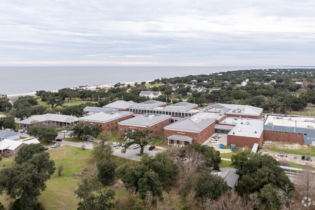Pass Christian Elementary School is located near the Gulf Coast in Pass Christian.