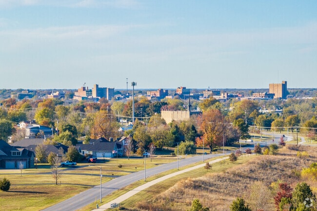 Visitor's to Campbell Parkway can walk or bike to downtown Joplin along the trail.